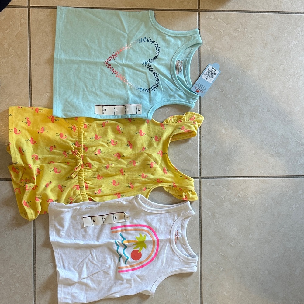 Cat & Jack 3T bundle - NWT and NWOT - two ranks and one romper